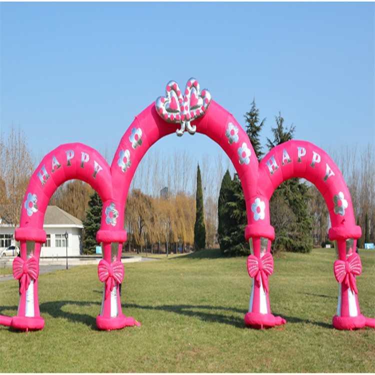 芜湖粉色充气拱门
